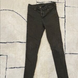 Dark Olive Skinny Jeans